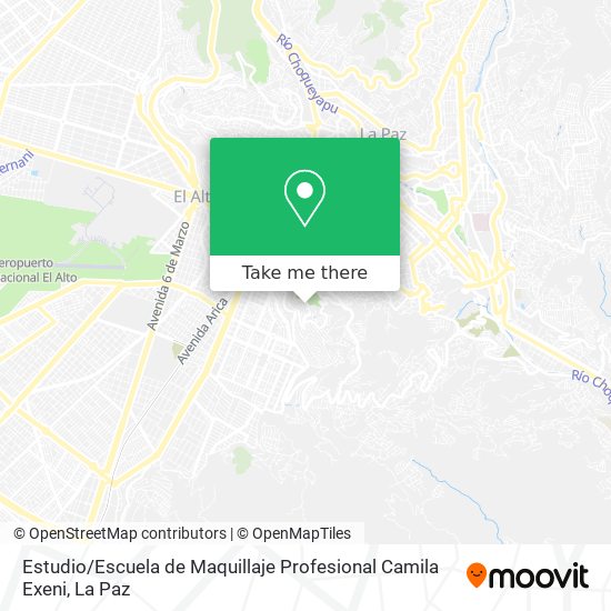 Estudio / Escuela de Maquillaje Profesional Camila Exeni map