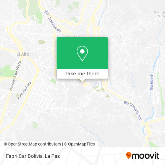 Fabri Car Bolivia map
