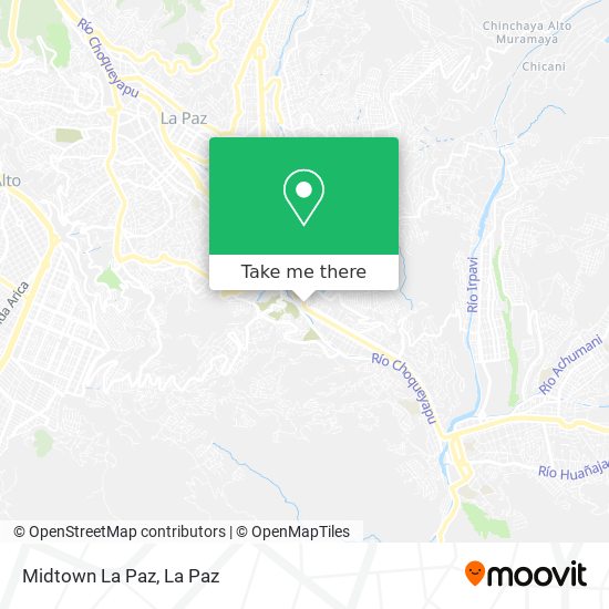 Midtown La Paz map