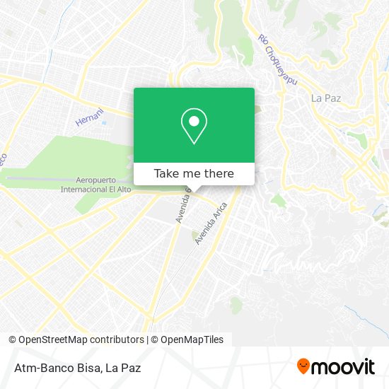 Atm-Banco Bisa map