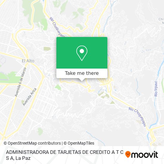 ADMINISTRADORA DE TARJETAS DE CREDITO A T C S A map