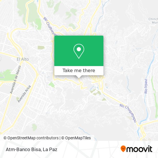 Atm-Banco Bisa map