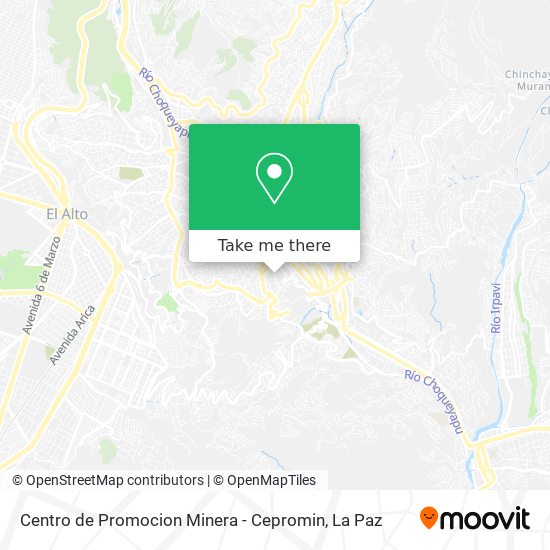 Centro de Promocion Minera - Cepromin map