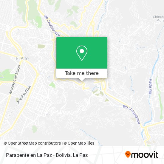 Parapente en La Paz - Bolivia map