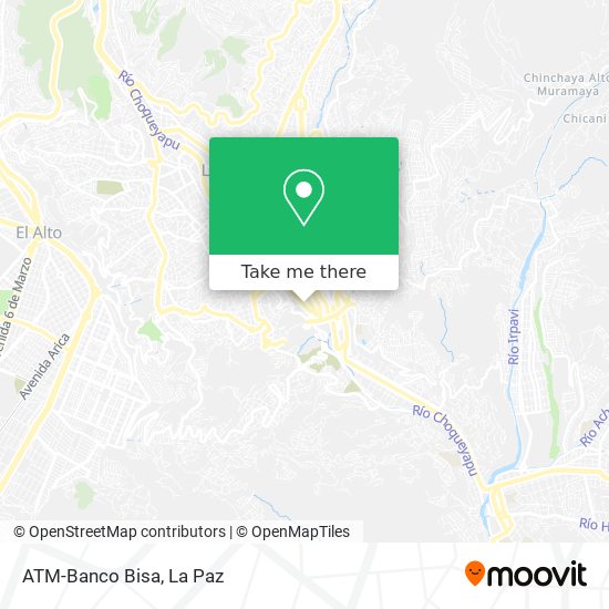 Mapa de ATM-Banco Bisa