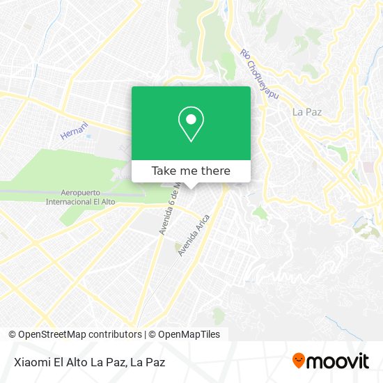 Xiaomi El Alto La Paz map