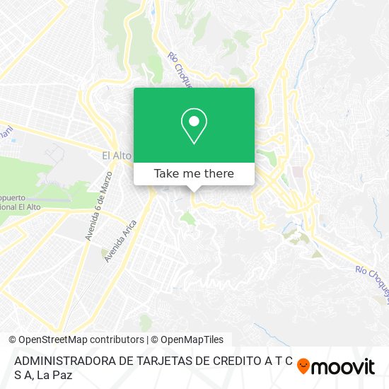 ADMINISTRADORA DE TARJETAS DE CREDITO A T C S A map