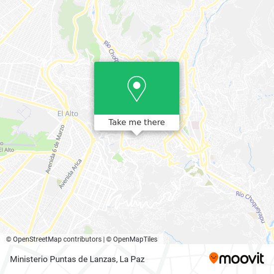 Ministerio Puntas de Lanzas map