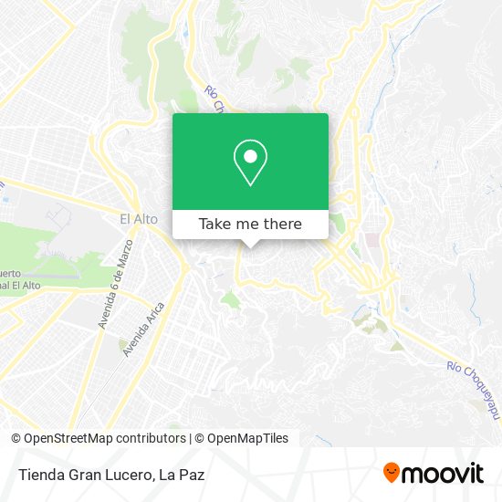 Mapa de Tienda Gran Lucero