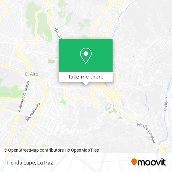 Tienda Lupe map