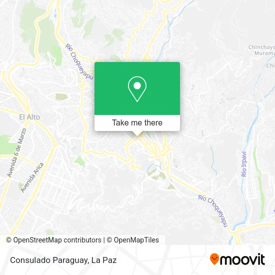 Consulado Paraguay map