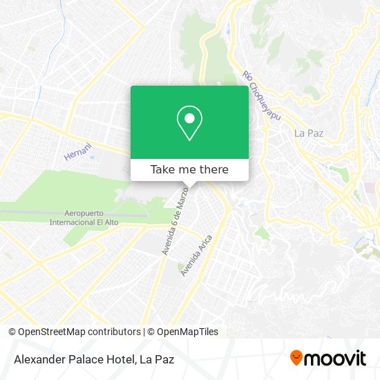 Alexander Palace Hotel map