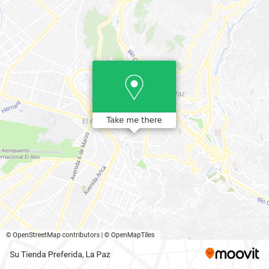 Mapa de Su Tienda Preferida