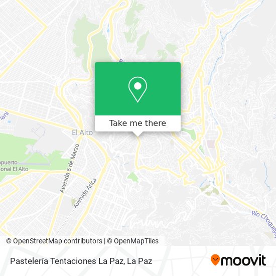 Pastelería Tentaciones La Paz map