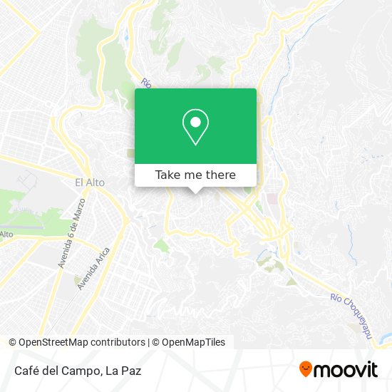 Café del Campo map