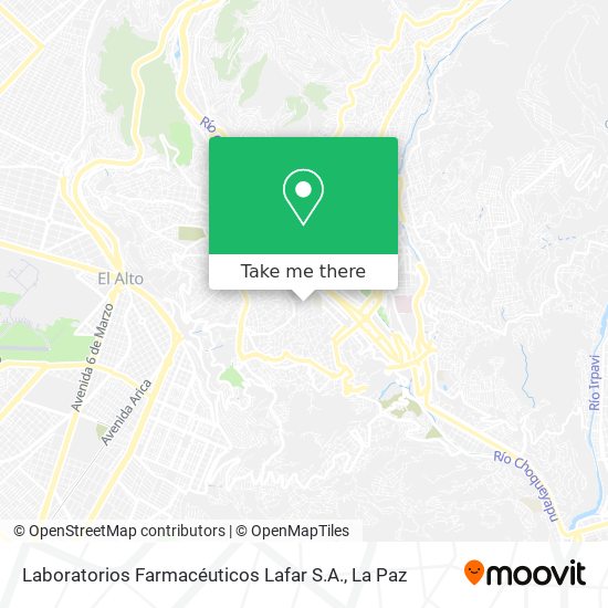 Laboratorios Farmacéuticos Lafar S.A. map