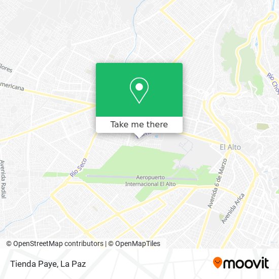 Tienda Paye map