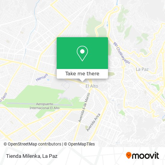 Tienda Milenka map