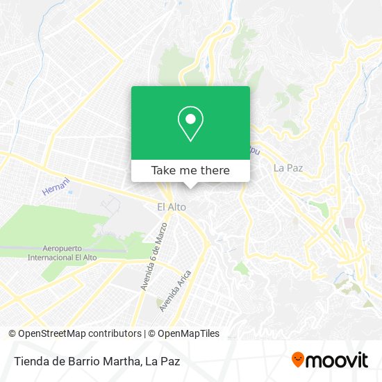 Mapa de Tienda de Barrio Martha