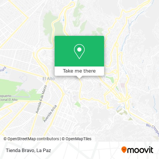 Tienda Bravo map