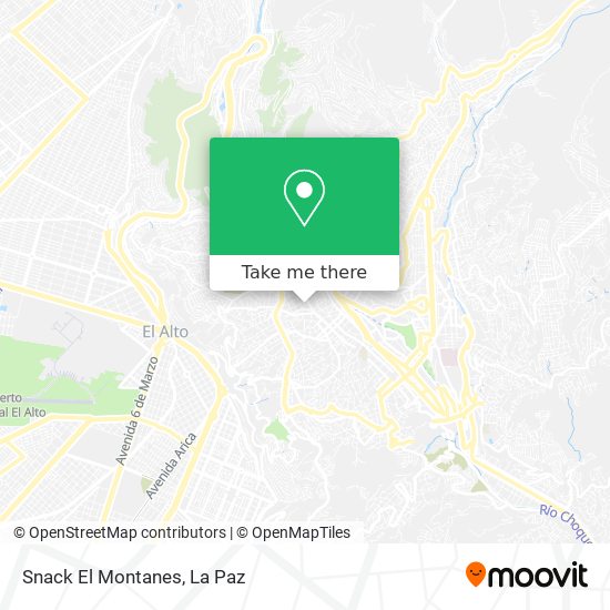 Snack El Montanes map