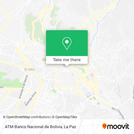 ATM-Banco Nacional de Bolivia map