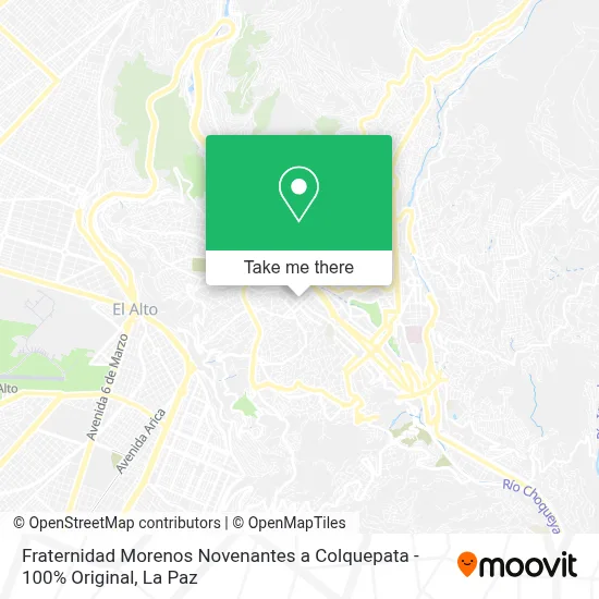 Mapa de Fraternidad Morenos Novenantes a Colquepata - 100% Original