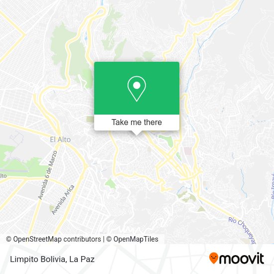 Limpito Bolivia map