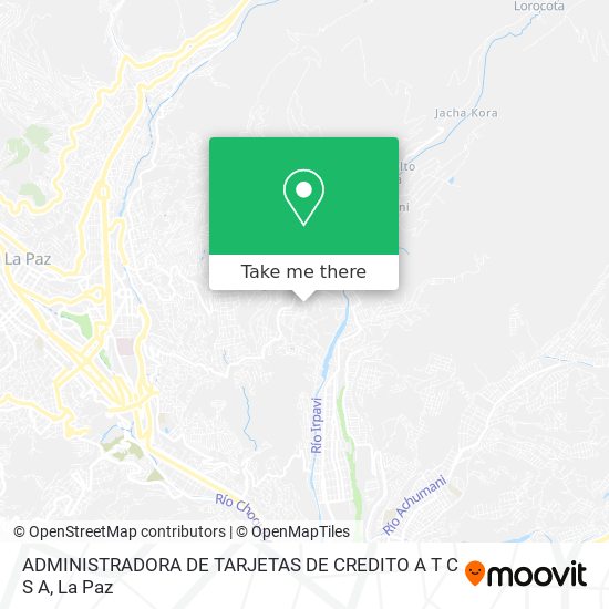 Mapa de ADMINISTRADORA DE TARJETAS DE CREDITO A T C S A