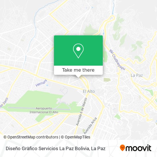 Diseño Gràfico Servicios La Paz Bolivia map