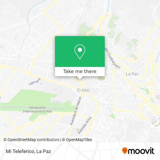 Mapa de Mi Teleferico