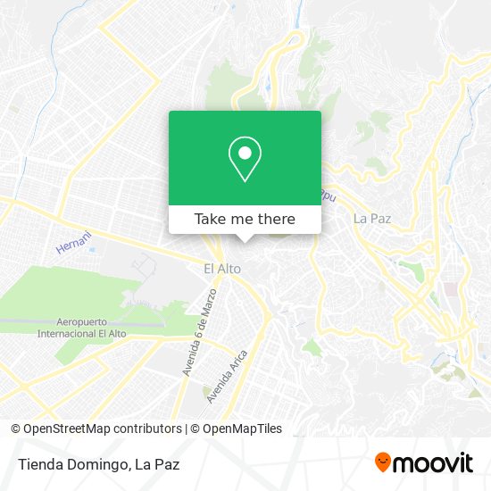 Mapa de Tienda Domingo