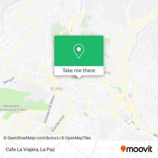 Cafe La Viajera map
