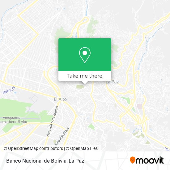 Banco Nacional de Bolivia map