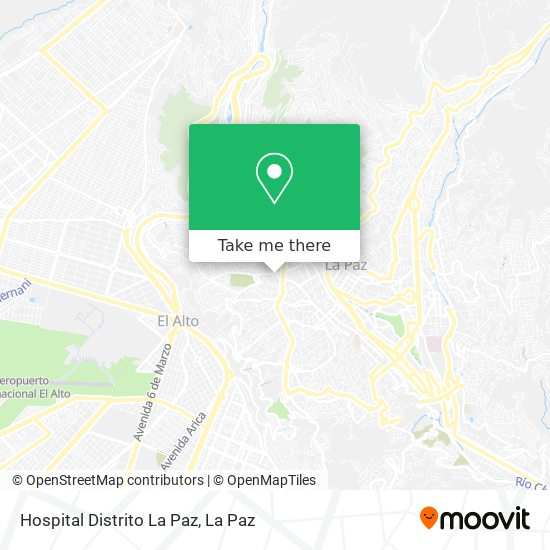 Hospital Distrito La Paz map