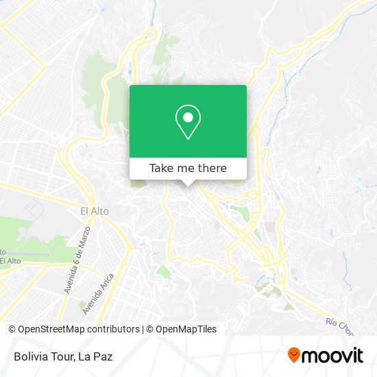 Bolivia Tour map