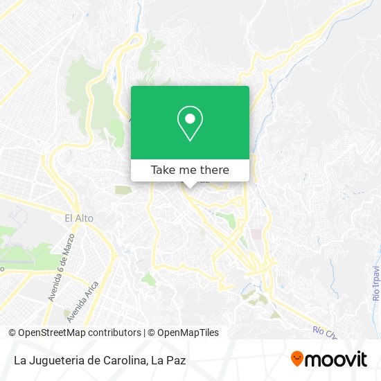 Mapa de La Jugueteria de Carolina