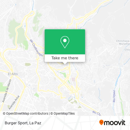 Mapa de Burger Sport