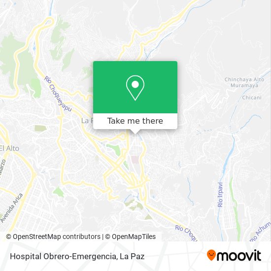 Hospital Obrero-Emergencia map