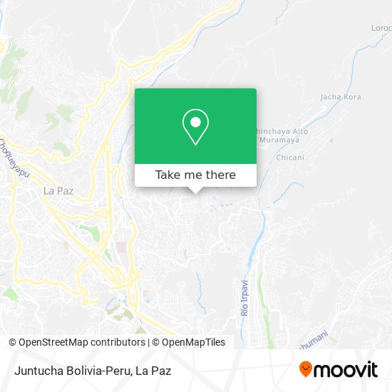 Juntucha Bolivia-Peru map