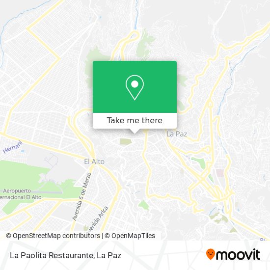 La Paolita Restaurante map