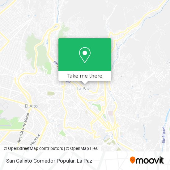 San Calixto Comedor Popular map
