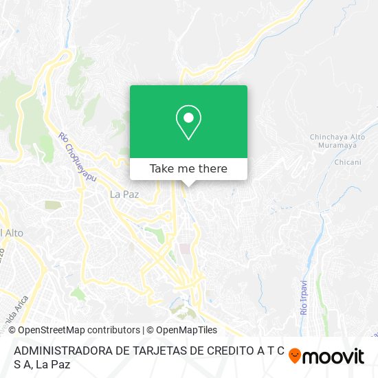 ADMINISTRADORA DE TARJETAS DE CREDITO A T C S A map