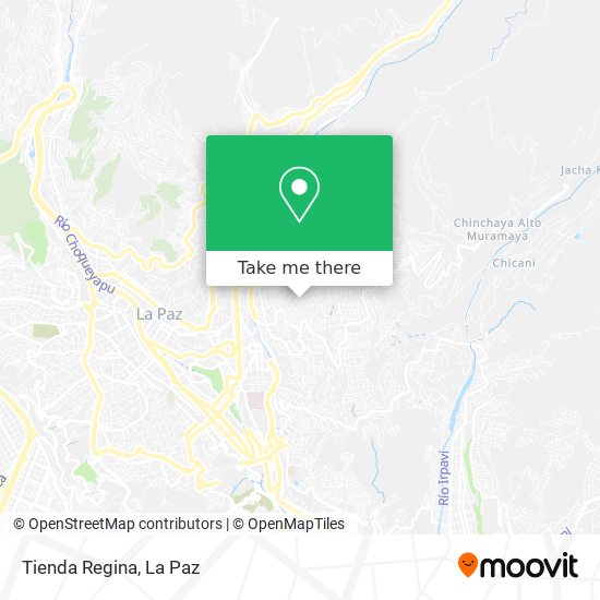 Mapa de Tienda Regina