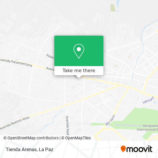 Tienda Arenas map