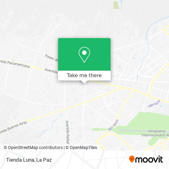 Mapa de Tienda Luna