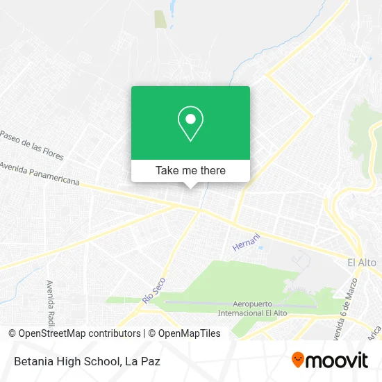 Betania High School map