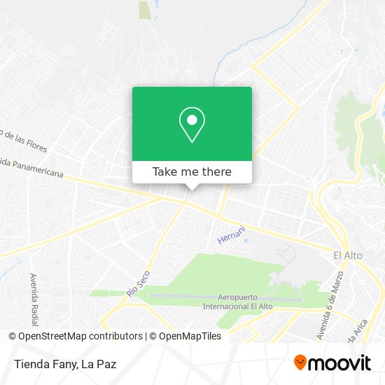 Tienda Fany map