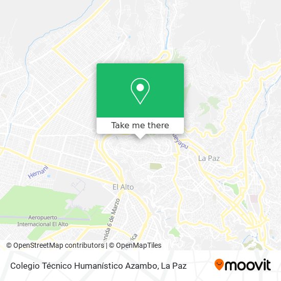 Colegio Técnico Humanístico Azambo map