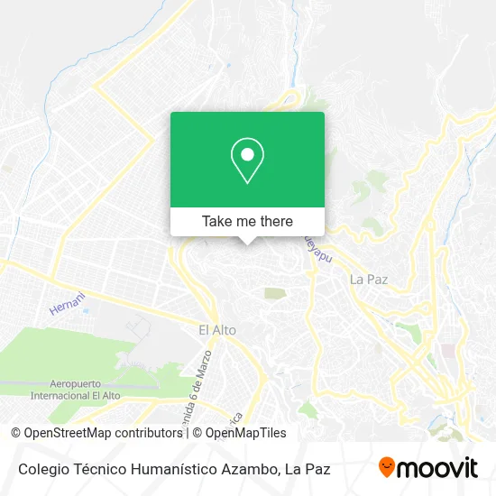 Mapa de Colegio Técnico Humanístico Azambo